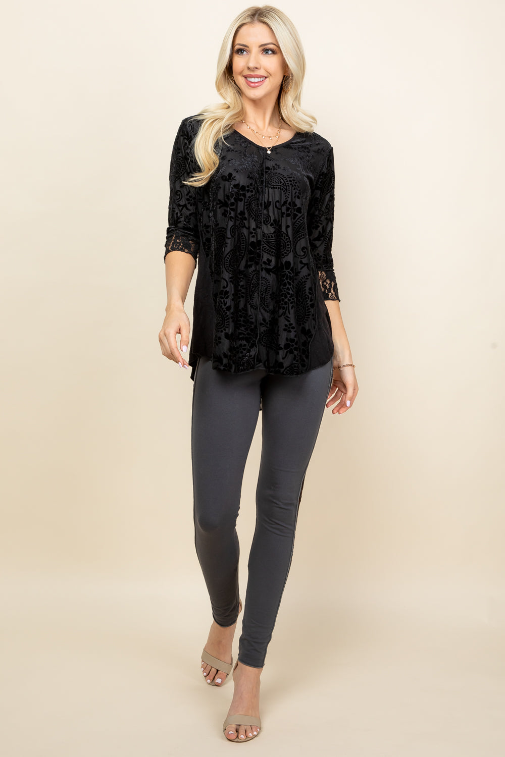 Ella Paisley Velvet Tunic