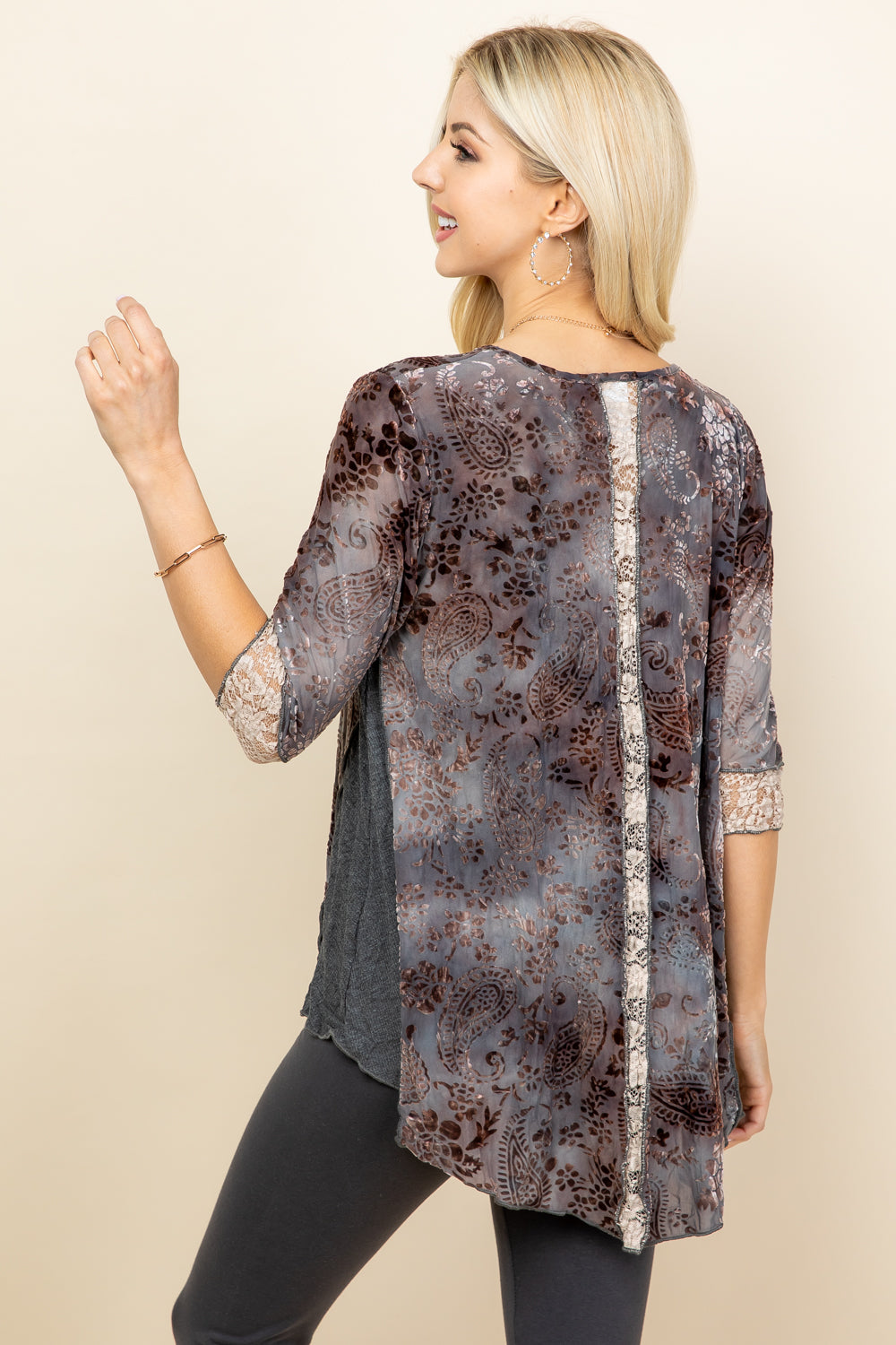 Ella Paisley Velvet Tunic